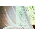 thumbnail image 2 of Floral Tulle Curtains with Rod Pocket, Clover Floral Shamrock Pattern Ornament Shabby Form Celtic Graphic, Sheer Drape for Wedding Party 2 Panels, 7 Sizes, Turquoise White, by Ambesonne, 2 of 3