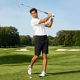 thumbnail image 3 of Leidass Men's Golf Dress Shorts 9" Lightweight Casual Shorts for Men with 4 Pockets Quick Dry Breathable Work Shorts Black S, 3 of 6