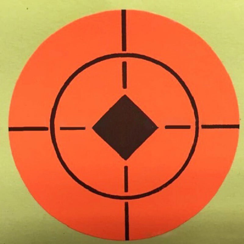 360pcs/10packs 1'' Neon Orange Target Bullseye Stickers For Shooting Exercises 