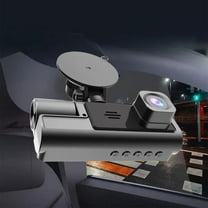 Dash Cam Front and Rear Inside, 1080P 3 Channel Dash Camera for Cars, Dashcam 360° Dash Camera with IR Night Vision, Loop Recording, G-Sensor, Parking Monitor, 24 Hours Recording with 64GB SD Card