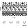 thumbnail image 3 of Black and White Geometric Boho Pattern Bathroom Rugs Mat,Non Slip Microfiber Bathroom Rug,Rubber Backing,Soft Bathroom Mats for Bathroom Floor,Tub and Shower,17x30in(43x75cm), 3 of 5