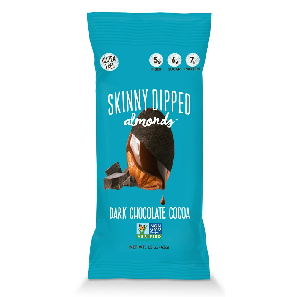 Skinny Dipped, Almonds Dark Chocolate, 1.5 Oz, 10 Ct