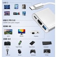 thumbnail image 3 of Adaptador USB C Hub Multipuerto Plata con HDMI 4K y Puerto de Carga USB-C, 3 of 7