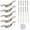 5pcs, variant on Cleat Hooks For Blinds And Curtains Blind Cord Hook Roller Positioning Rope Hook Blind Holder Clear Blind Chain Fixation Hook
