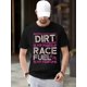thumbnail image 1 of Dirt Is My Makeup Female Dirt Biking T-Shirt - 100% Cotton, Crew Neck, Black, 220g, S-XXXL, 1 of 8