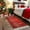 Red, variant on Christmas Shinny Tree Bath Rug 2x3ft Woven Bathroom Entryway Runner Rug,Xmas Light Stars Abstract Blue Washable Living Room Hallway Bedroom Kitchen Carpet with Tassels,Indoor Outdoor Throw Doormat