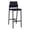 Open House Navy, variant on Avon Reception Waiting Cafe Stool UPH Seat Back / Black Steel / Navy Blue