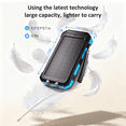 thumbnail image 2 of SOLPOWBEN 30000mAh Solar Power Bank Compatible for Iphone 17 Cell Phone 12W Portable Charger Power Bank for Outdoor Camping Hiking (Blue), 2 of 8