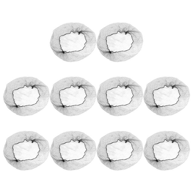 100Pcs Black Invisible Elastic Lines Hair Net Stretchable Nylon Hair Net