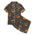 thumbnail image 4 of HNMKIU Girls 2 Piece Outfits Set Short Sleeve Printed Casual Playwear Comfortable Elastic Waist Toddler Kids Clothes For Daily Wear Ages 2 13 Dark Gray,6-7 Years, 4 of 4