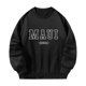 thumbnail image 2 of Sudadera para mujer, Tops, trajes informales estampados negros, camisa, sudadera ligera de otoño con cuello redondo, jersey para desplazamientos , xxl, 2 of 10
