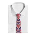 thumbnail image 2 of Men'S Tie 4.7×3.1in Is Not Easy To Deform And Fade Anti-Drift Button Design Is Easy To Take Care Of For Work Travel Daily Business Palevioletred Moroccan Trellis Hand-Drawn Sketch_3, 2 of 8