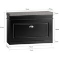 thumbnail image 3 of Banco Zapatero Banca Zapatera Recibidor Zapatera Baul con Asiento Acolchado Organizador Cajon para Zapatos para Entrada(Blanco FSR82-K-W), 3 of 9