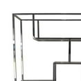 thumbnail image 3 of Benjara Adena 76" Tall Plant Stand-Geometric Style Metal Shelves-Silver Tone, 3 of 5
