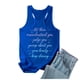 thumbnail image 2 of Camiseta sin mangas informal para mujer: camiseta sin mangas de cuello redondo con estampado de letras veraniego y corte holgado para ocasiones informales., 2 of 5