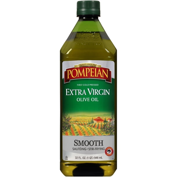 Pompeian Smooth Extra Virgin Olive Oil 32 Fl Oz Walmart Com Walmart Com