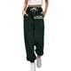 thumbnail image 1 of Pantalones de chándal anchos y rectos con forro polar para mujer - Pantalones de yoga de cintura alta con bolsillos para hacer ejercicio/uso informal (S-XXL), 1 of 4