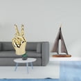 thumbnail image 2 of Escultura De Gesto De Mano, Estatua De Velero, Figura Artística Creativa Con Dedos, Adorno Decorativo Para El Hogar, Sala De Estar, Armario, Estante, Modelo De Velero., 2 of 8