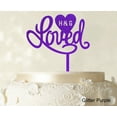 thumbnail image 1 of Loved Wedding Cake Topper Personalized Initial Name Cake Topper Cake Decoration Option Available 6-7 Inches Wide, 1 of 1