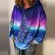 thumbnail image 2 of Sudaderas Navideñas de Cuello Redondo Para Mujer, Camisas Informales de Manga Larga, Jersey Estampado, Túnica, Tops Odeerbi  ODB191165, 2 of 6
