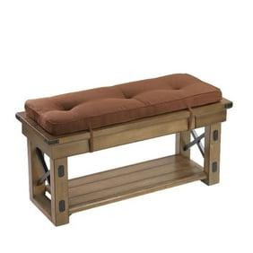 Commonwealth Home Fashions Chf Navy Palm Outdoor Bench Seat