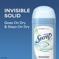 thumbnail image 4 of Secret Invisible Solid Antiperspirant Deodorant, Unscented - 2.6 oz - 2 Packs, 4 of 6