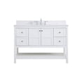 thumbnail image 3 of 48 inch Single Bathroom Vanity in White with Backsplash, 3 of 8