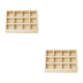 thumbnail image 1 of Thinsony Jewelry Display Tray Case Beads Holder Ladies Bangles Gemstone Stackable 12grids 7.87x5.91x1.38 Inch 2Set, 1 of 6