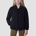 thumbnail image 2 of Sopiago Toddler Girls Fleece Jacket Toddler Winter Sherpa Full-Zip Outerwear Coat Black,10-11 Years, 2 of 5