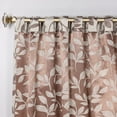 thumbnail image 2 of Superior Blackout Leaves Back Tab Curtains Set of 2, Light Filtering Curtain Panel Set, White-Copper, 52"W x 84"L, 2 of 9