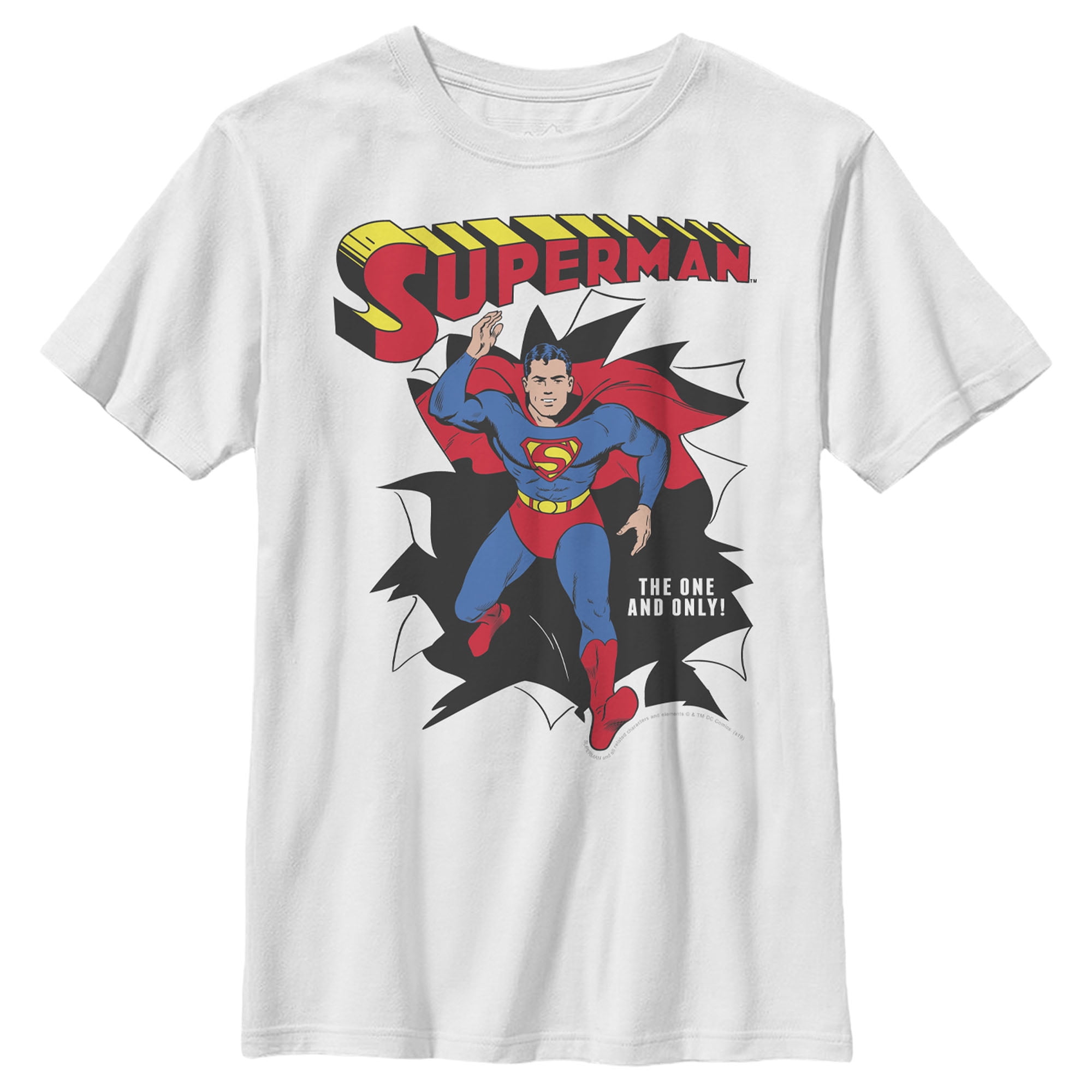 Superman Superman Boys' Only One Hero Rip TShirt