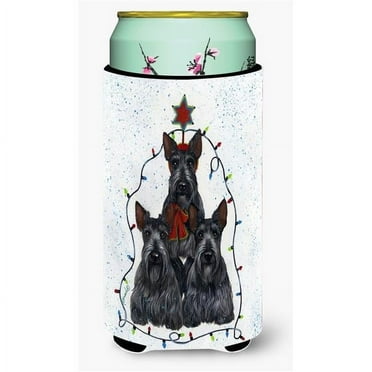 Carolines Treasures Scottie Christmas Family Tree Tall Boy Hugger Tall Boy multicolor