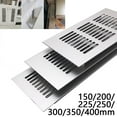 thumbnail image 4 of 80*150-400Mm Aluminium Air Vent Silver Louvred Grill Ventilation Grille Cover, 4 of 4