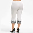 thumbnail image 5 of Gibobby Medias Termicas Afelpadas de Forro Polar Pantalones de verano con costuras sólidas de color de mallas grandes para deportes de yoga de encaje para mujer(Blanco,G), 5 of 5