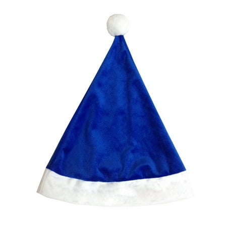 

NUOLUX 1pc Sky-blue Santa Claus Hat Christmas Hat Singing Decoration for Kid Adult Xmas Festival Decor Gift Bag