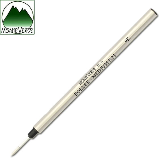 Monteverde K23 Capless Ceramic Rollerball Refill For Pelikan Rollerball Pens - Black, Medium, 1 Pack (K231BK)