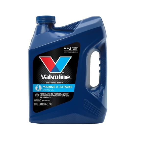 Valvoline 2-Stroke Marine TCW-3 Synthetic Blend Motor Oil 1 GA