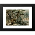 thumbnail image 2 of Louis Maurer 24x18 Black Modern Framed Museum Art Print Titled - On the Shattagee, 2 of 5