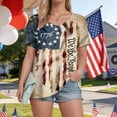 thumbnail image 4 of Leey-World 250 Years of Freedom 1776 2026 July 4th 250th Birthday T-Shirt 250th Anniversary Usa Shirt V Neck(Khaki,XL), 4 of 7