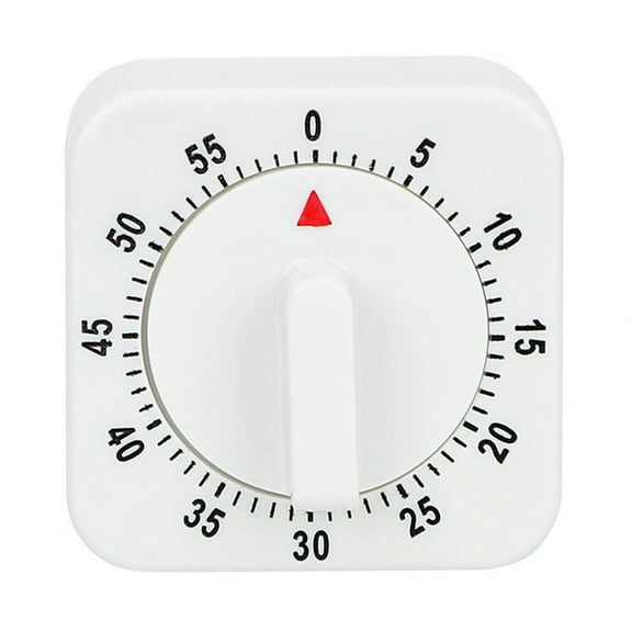 Simple Operation, Time Management - 60-Minute Manual Wind-Up Kitchen Timer, No Batteries Required, Ideal For Cooking And Baking With Energy Saving Features