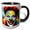 Black/White, variant on 3drose, Amiable, Tasty-looking Laughing Clown. Funny and Colorful Digital Art, 11oz Mug