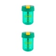thumbnail image 1 of Kearding Botella de agua con pajita 300ML Sellado Taza portátil Plástico Oficina Estudiante Escuela Llevar Fitness Drinkware Verde Verde 2piezas, 1 of 6