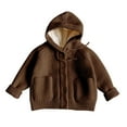 thumbnail image 1 of RXMEKW Childrens Solid Color Knitted Cardigan Sweater Versatile for Spring And Winter with a Hooded Hood, 1 of 6