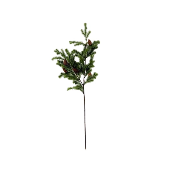 2026 Christmas Home Party Decoration Christmas Simulation Pines Branches With Pines Cones Singles Branch Holiday Gift Decoration Artificial Cuttings Christmas Celebration Party Supplies