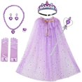 thumbnail image 1 of Txlixc Capa de princesa, collar de varita de la Corona de la chica Txlixc  moda, 1 of 5