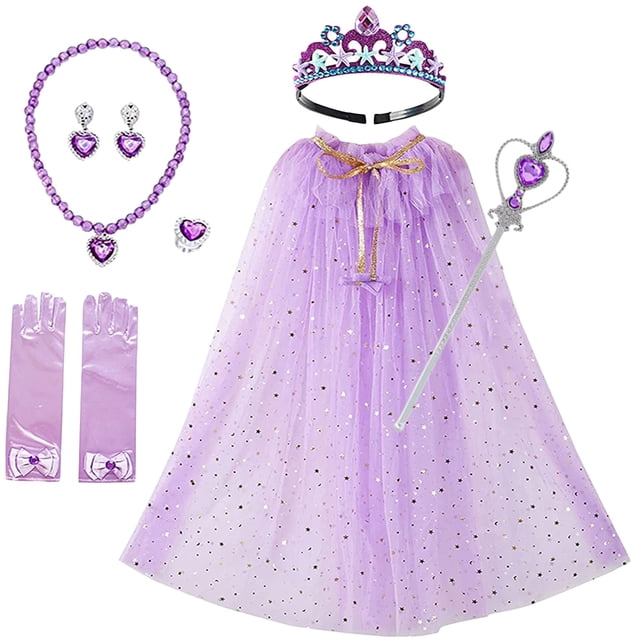 Txlixc Capa de princesa, collar de varita de la Corona de la chica Txlixc moda