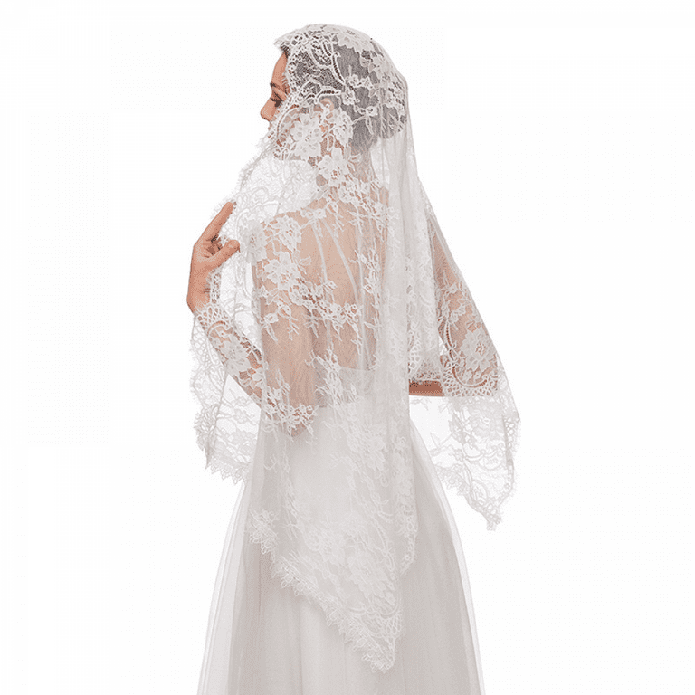 Wedding Headwear Set Elegant White Crown and One Tier Soft Sheer Plain  Wedding Veil TSDZ034