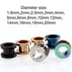 thumbnail image 4 of Dilatador de Oreja Unisex yuxing Doble Acampanado 10 mm Azul, 4 of 4
