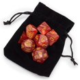 thumbnail image 3 of Brybelly Holdings GDIC-1126 7 Die Polyhedral Dice Set in Velvet Pouch, Dragon Scales, 3 of 6