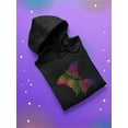thumbnail image 3 of Abstract Butterfly Hoodie Women -SPIdeals Designs, Female 4X-Large, 3 of 4